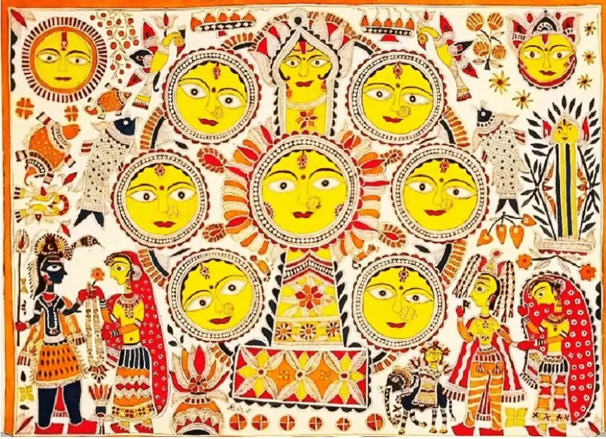Madhubani painting of Mithila